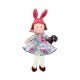 Jouet Poupee bonnet lapin liberty rose 22 cm