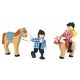 Jouet Poupees articulees cavaliers et chevaux