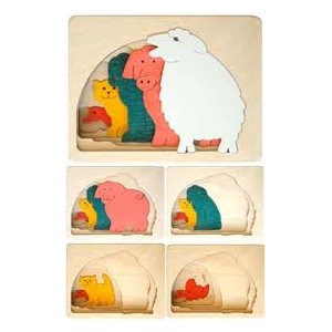 Grossiste Puzzle en bois Ferme de Georges Luck
