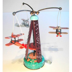 Carroussel 3 avions biplan