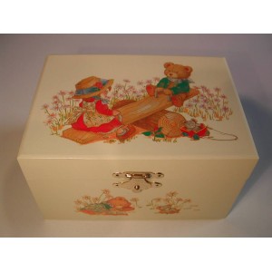 Grossiste Boite balancaire petite fille ours
