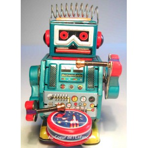 Grossiste Robot petit bleu tambour