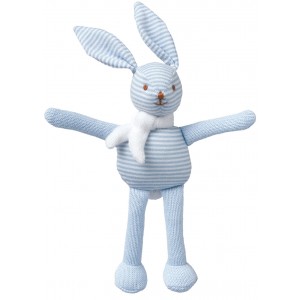 Grossiste Hochet lapin raye ciel 16 cm