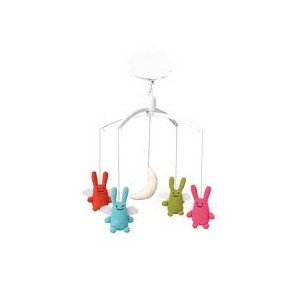 Jouet Mobile Musical Ange Lapins