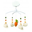 Jouet Mobile musical lapins pastilles